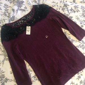 Express Sweater with Lace